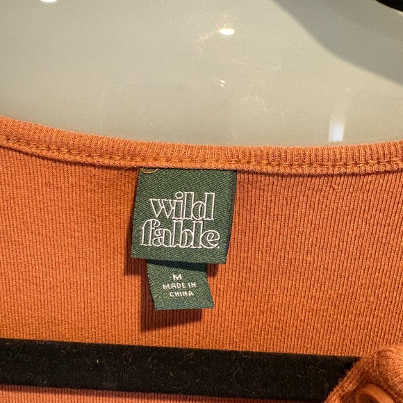 Wild Fable Burnt Orange Button-Down Shirt - Picture 4 of 4